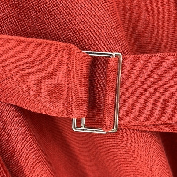 Blue Orchid Belted Mock Neck Midi Dress Rust Orange Plus Size 2XL New with tags! - Picture 5 of 14